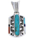 Southwest Silver Multicolor Pendant MW75205